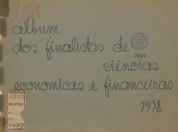 Álbum dos finalistas de ciências económicas e financeiras 1938